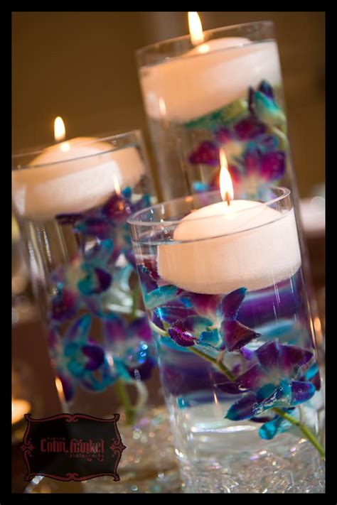 Purple And Blue Orchids Wedding