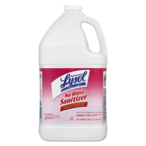 Professional Lysol No Rinse Sanitizer Concentrate Unscented 1 Gal Bottle