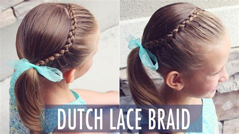 How To Dutch Lace Braid Great Beginner Hairstyle For All Ages Brown Haired Bliss Youtube