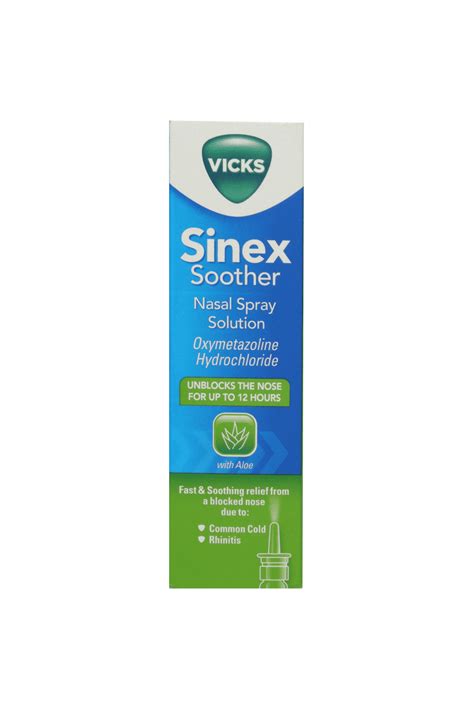 Vicks Sinex Soother Nasal Spray15ml Medicines Allcures