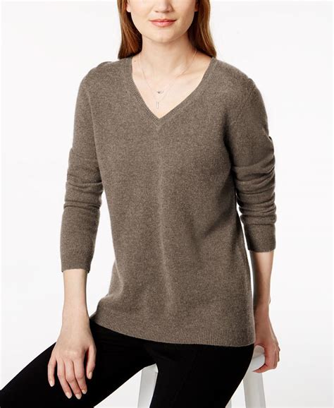 Charter Club V Neck Cashmere Sweater Created For Macys And Reviews Sweaters Women Macys