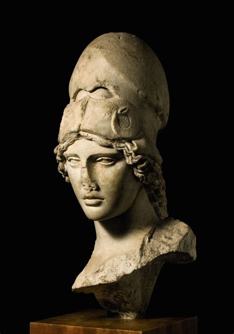 Ancient Roman The Lansdowne Bust Of Athena Of Velletri 2nd Century