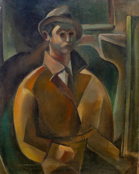 Cubist Self Portrait From The 1930s Ben Wilson American Artist