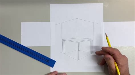 Basic Two Point Perspective Chair Drawing For Student And Teachers