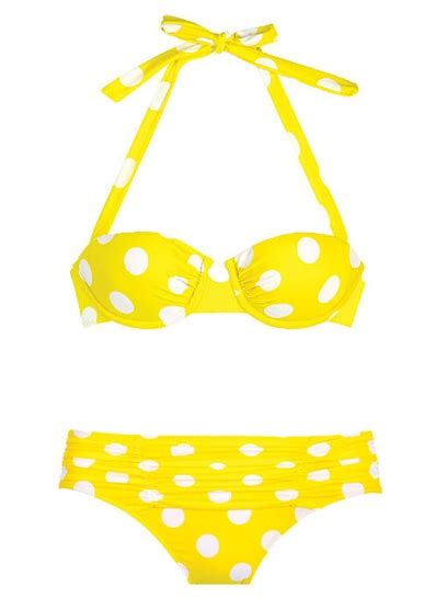 Delias Polka Dot Bikini Memorial Day Must Haves Style Yellow Polka Dot Bikini