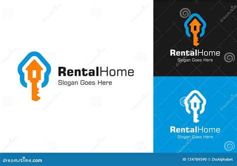 Rental Home Logo Designs Stock Vector Illustration Of Diggings 124789590