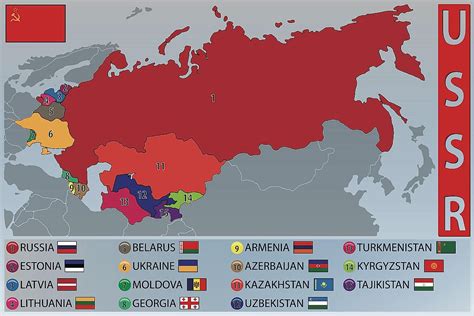 Former Soviet Union Ussr Countries Worldatlas