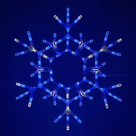 Kringle Traditions 36” Bluecool White Led Christmas Snowflake Light