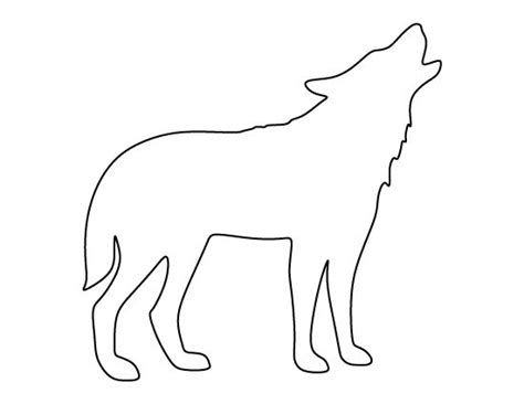Wolf Outline Arctic Wolf Clipart Outline Howling Pencil And Inlor