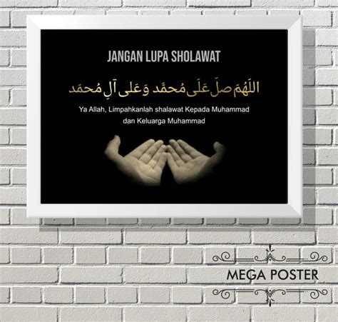 Jual Poster Islami Sholawat Kaligrafi Hiasan Dinding Dekorasi Rumah