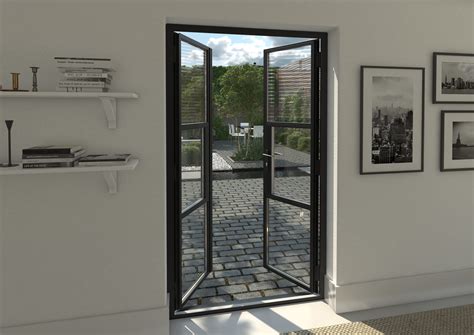 1200mm Black Heritage Aluminium French Doors At Vibrant Doors