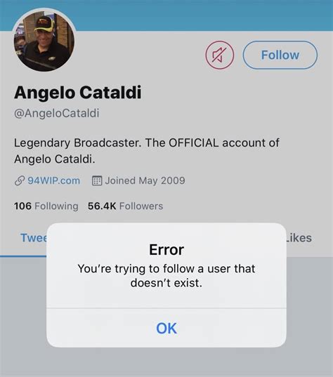 Angelo Cataldi Deactivated His Twitter Account Crossing