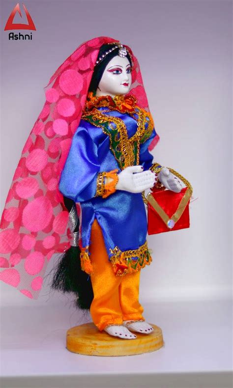 Doll Of A Punjabi Girl In Blue Kurta And Orange Salwar Ashni Apparel