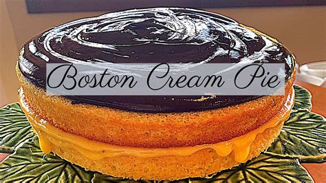 Pour into pan and bake for 25 minutes. Boston Cream Pie - YouTube