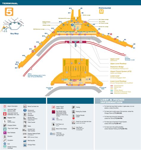 United Ord Terminal Map O Hare Airport Ord Terminal Maps Shops