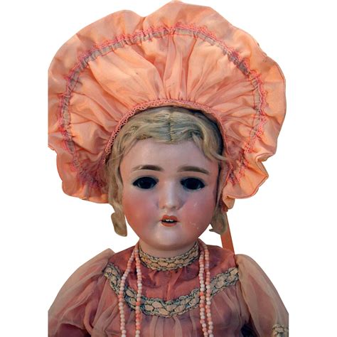 Pansy Iii German Bisque Head Antique Doll 23 Tall Blonde With