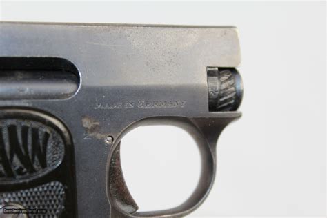 Scarce Fritz Mann Vest Pocket Pistol In 25 Acp
