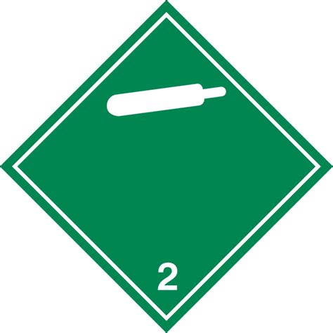 Hazard Class Non Flammable Gas Label Town