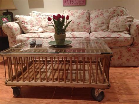 Coffee Table I Made From An Old Wooden Chicken Coop Coffee Table
