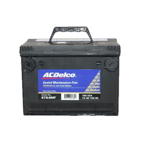 Acdelco Smf Battery For Gm Vehicles Side Terminal S78 6mf