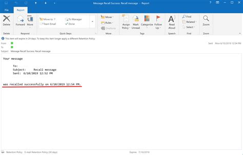 How To Recall Email On Outlook