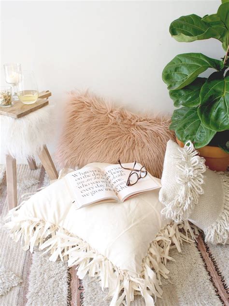 Get Your Home Ready For Fall With This No Sew Floor Pillow Diy — Lauren