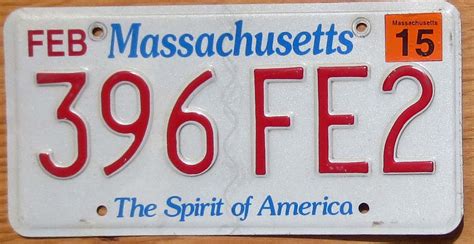 2015 Massachusetts Vg Automobile License Plate Store Collectible