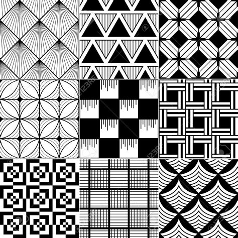 Black And White Abstract Geometric Patterns
