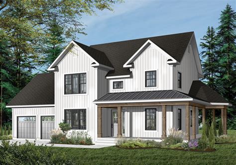2 Story Farmhouse Plans With Wrap Around Porch Laviede Lajulie