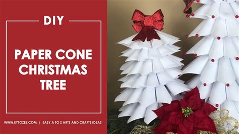 Diy Paper Cone Christmas Tree Ambassade Mauritanie