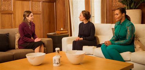 Queen Meets First Lady Of Gabon Jordan Times
