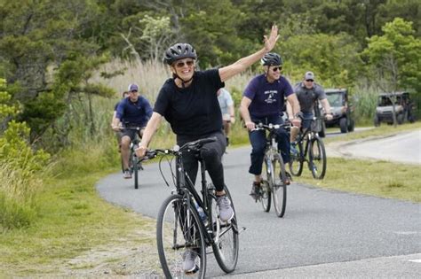 Bidens Mark First Ladys Birthday With Leisurely Bike Ride Ap News