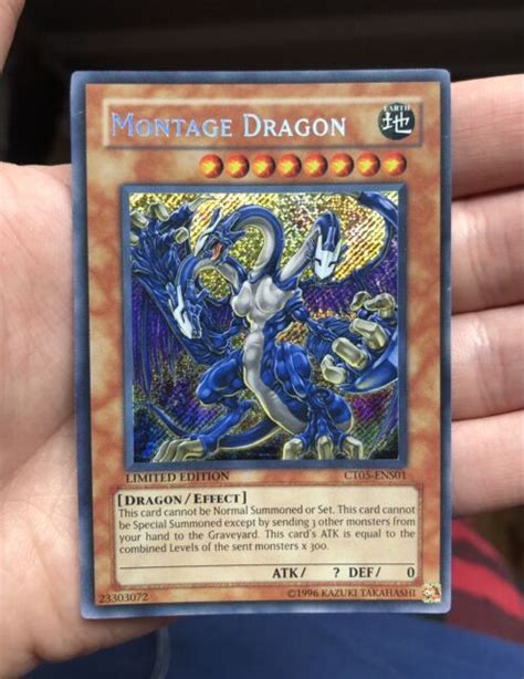Yu Gi Oh Tcg Montage Dragon 2008 Collectors Tins Ct05 Ens01 Limited Secret Rare For Sale