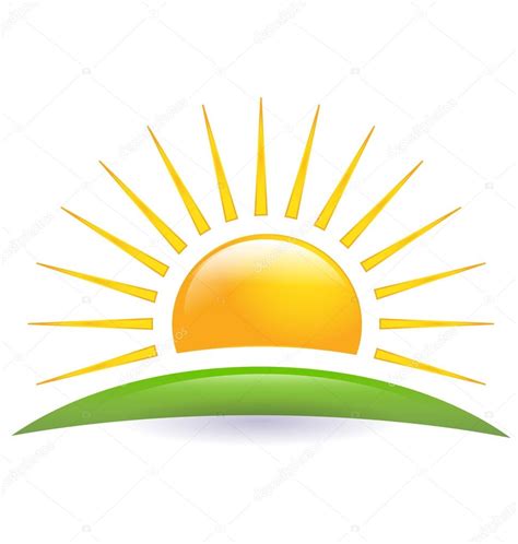 Horizon Sun Logo Vector Icon ⬇ Vector Image By © Glopphy Vector Stock