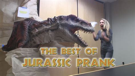 The Best Of Jurassic Prank Scaring People With Dinosaurs Kojo The T Rex Youtube