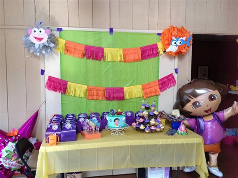 Dora The Explorer 2nd Birthday Party Setup Party Setup 2nd Birthday