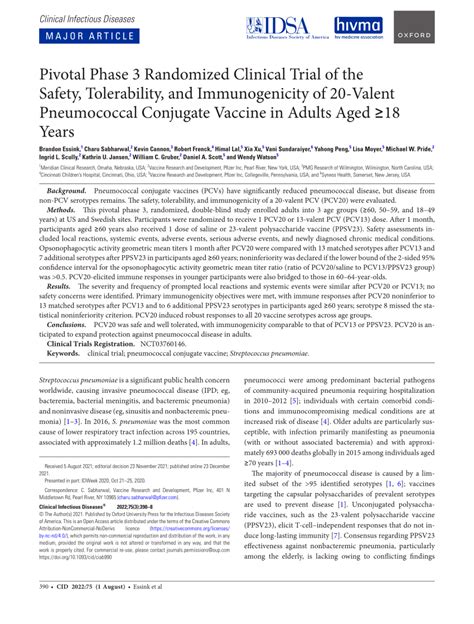 Pdf Pivotal Phase 3 Randomized Clinical Trial Of The Safety