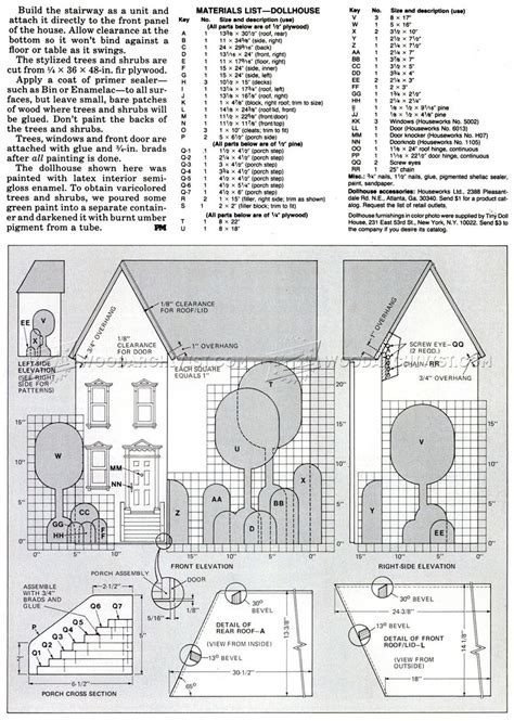 Printable Dollhouse Blueprints Woodworking Plans Printable Word Searches