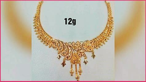 Lightweight Gold Necklace With Weight Latest Jewellery Designs Youtube