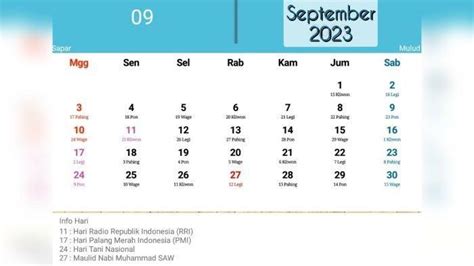 Kalender Jawa Hari Ini 7 September 2023 Lengkap Dengan Makna Weton