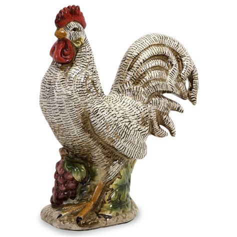 Dominique Rooster | Rooster statue, Rooster, Ceramic rooster
