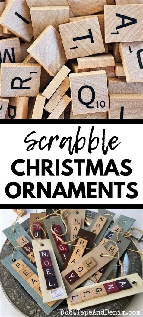 How To Make Scrabble Christmas Ornaments Scrabble Crafts Scrabble