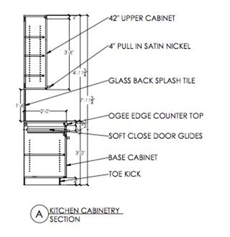 Tall kitchen cabinets are most typically 84 or 96 inches tall. Cabinet Detail Drawing at PaintingValley.com | Explore collection of Cabinet Detail Drawing