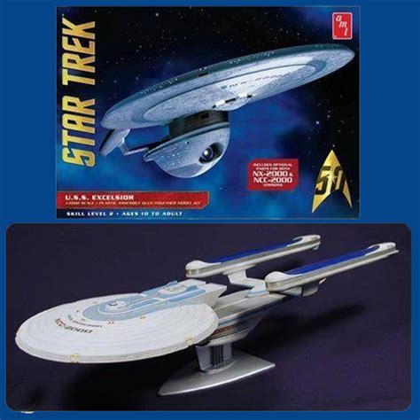 Star Trek Uss Excelsior 11000 Scale 2021 Re Issue Model Kit By Amt