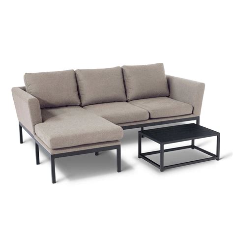 Maze Outdoor Pulse Chaise Sofa Set Taupe The Clearance Zone