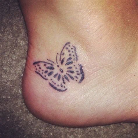 50 Excellent Butterfly Tattoos On Ankle