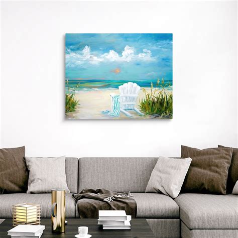Beach Scene Ii Canvas Wall Art Print Coastal Home Decor Ebay