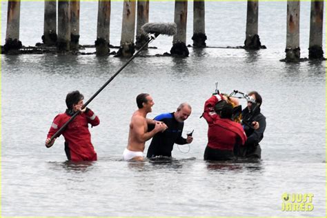 Jude Law Swims In His Speedo For New Pope Beach Scene Photo 4270126