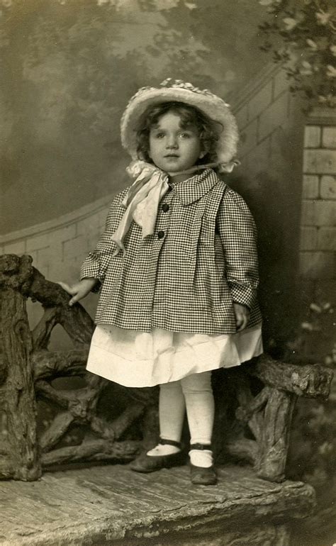 Vintage Photo Of A Little Girl Black And White Photography