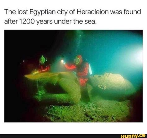 The Lost Egyptian City Of Heracleion Was Found After1200 Years Under